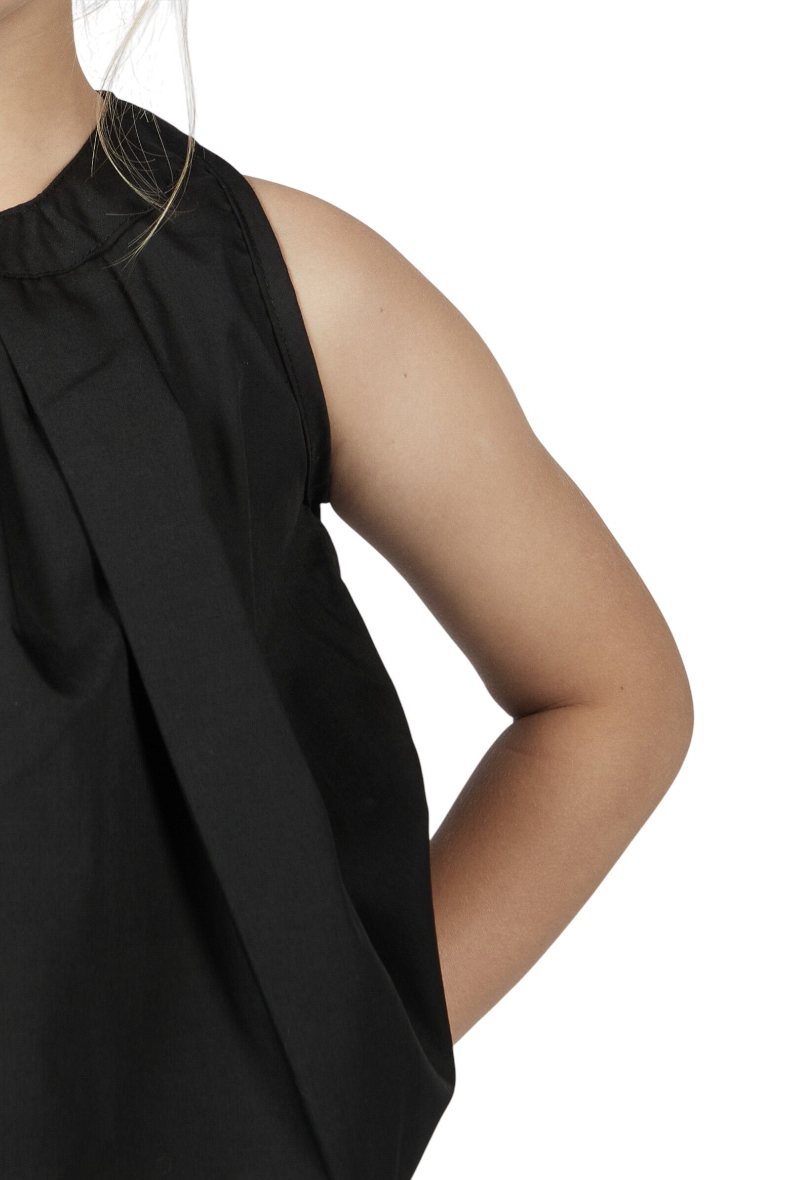 Блуза дев. АРТ.G-SH26139,чер,хл