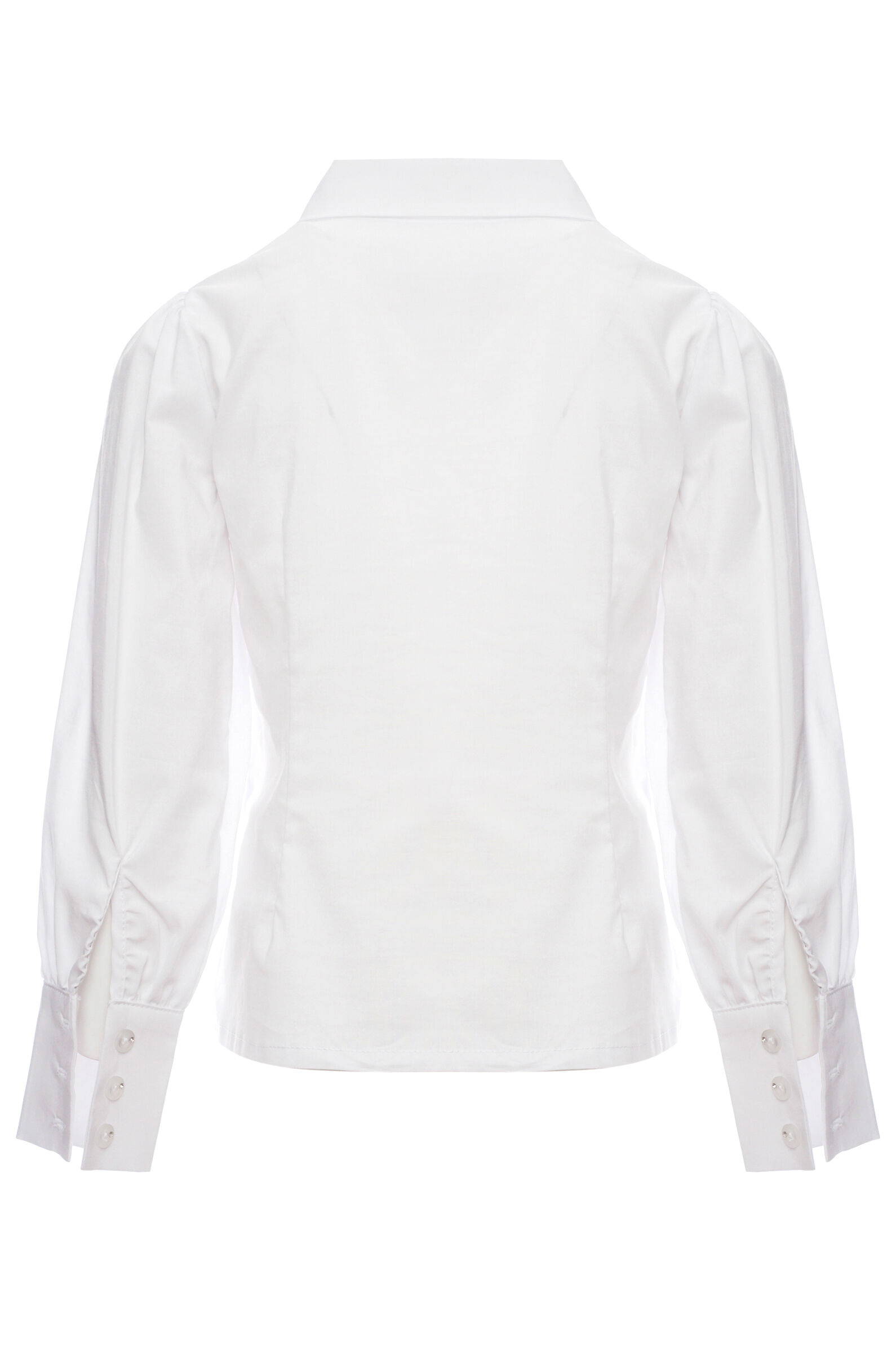 Блуза дев. АРТ.LC24G-BL-9C-,бел,хл-пэ-эл