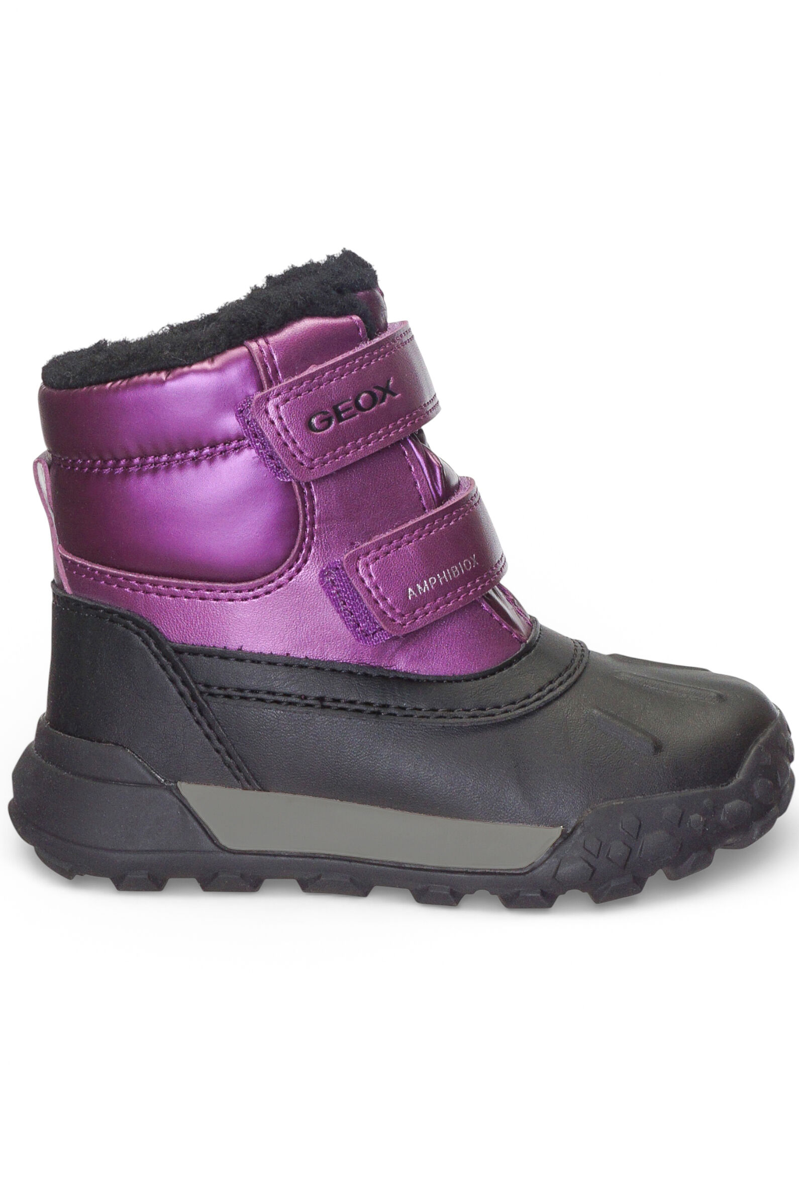 Ботинки дев. АРТ.B566MI,чер-фиол,и.к-тек/шер