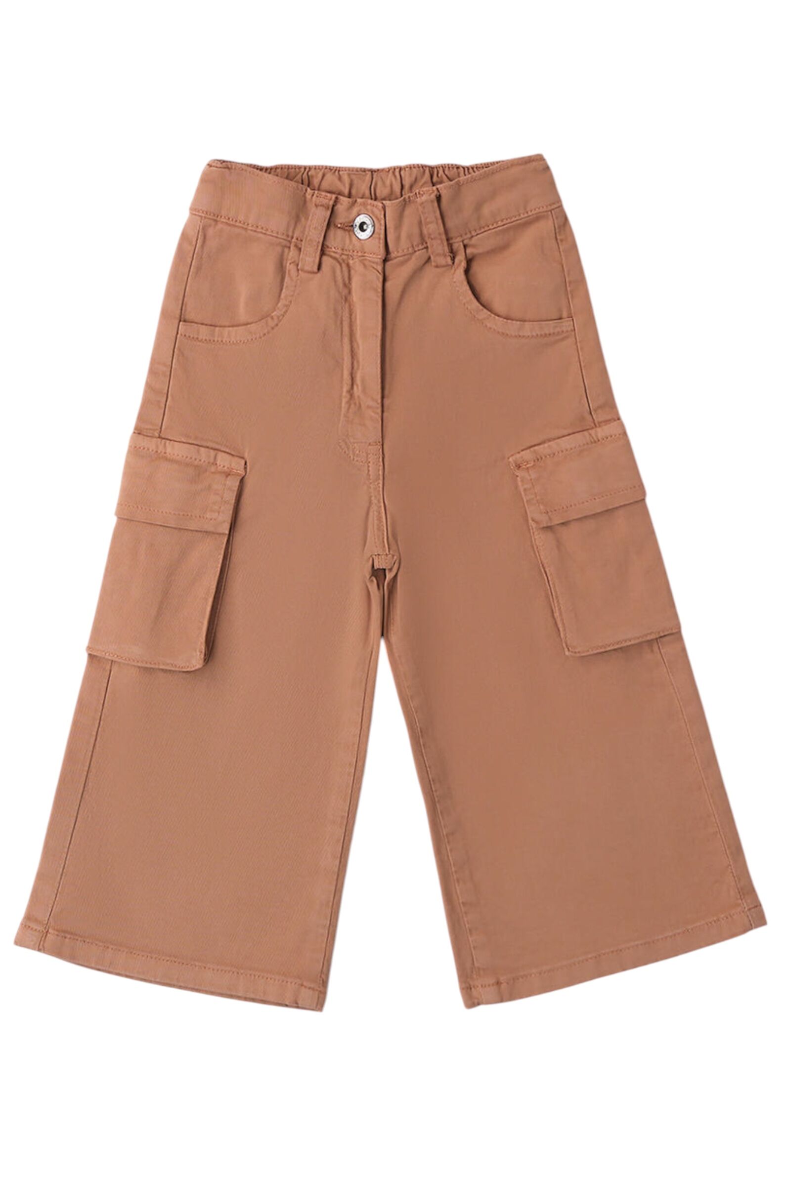 Брюки дев. АРТ.4.A607.00,беж,хл-эл