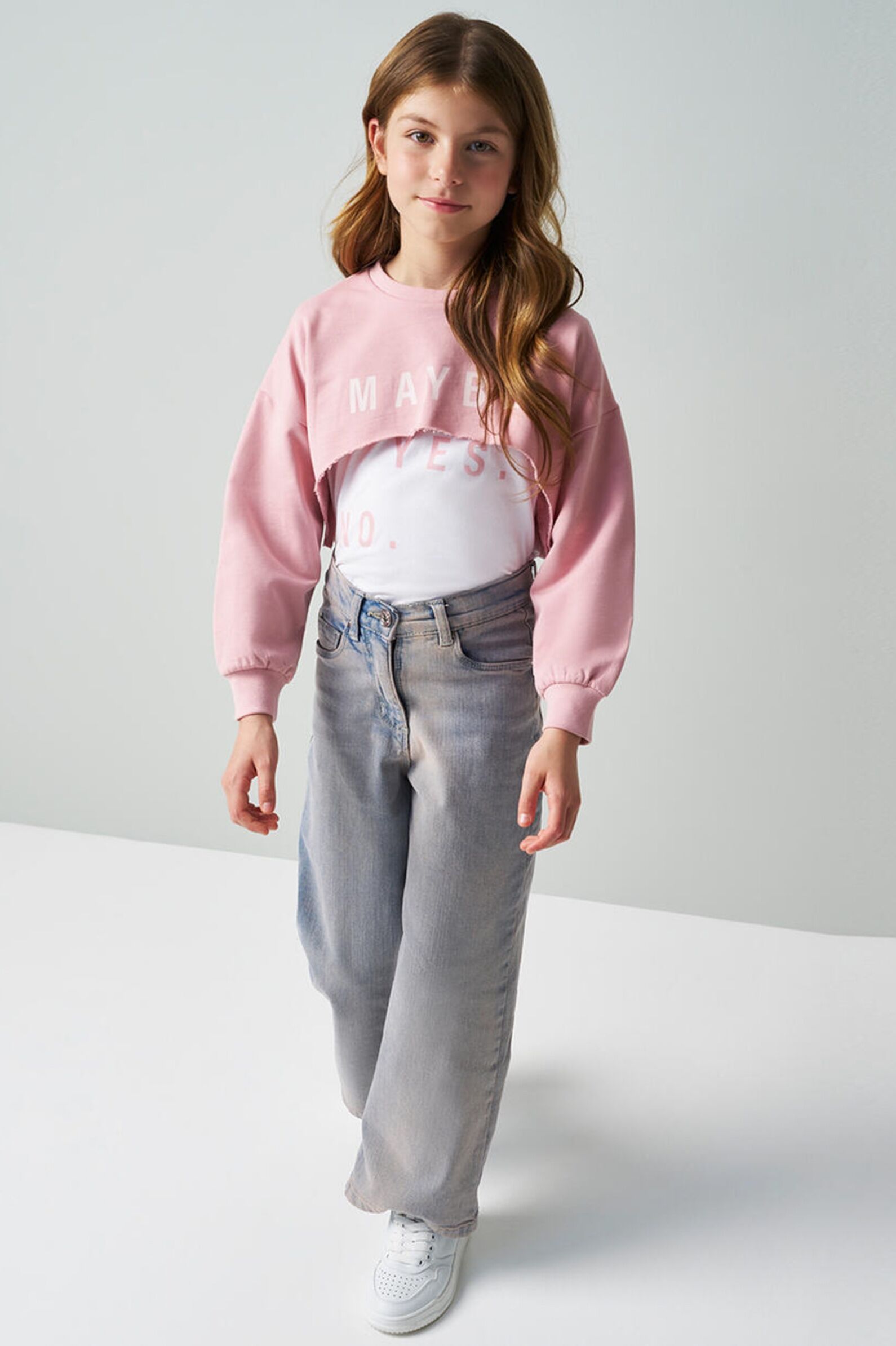 Джинсы дев. АРТ.4.B710.00,беж,хл-эл