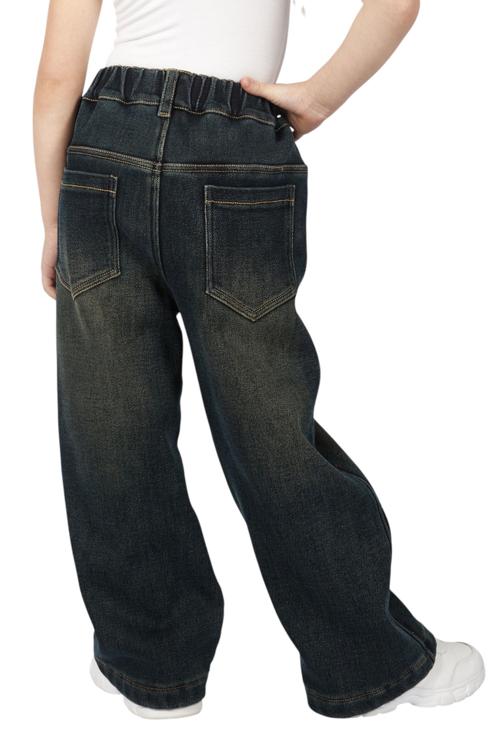 Джинсы дев. АРТ.G-JN25504,син,хл