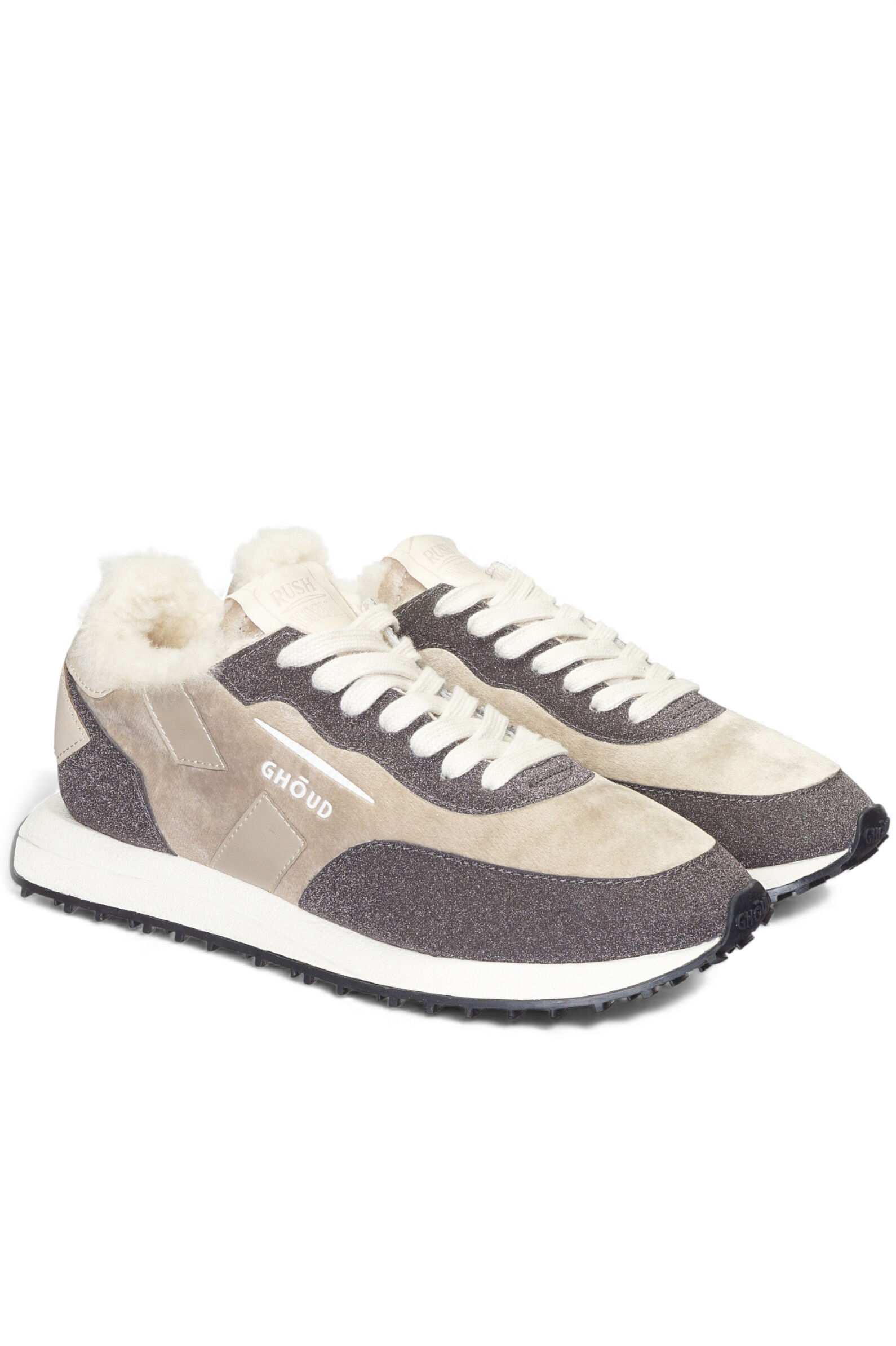 Кроссовки жен. АРТ.E1UNSCLW VX04,беж-кор,н.к-вел/н.м-тек