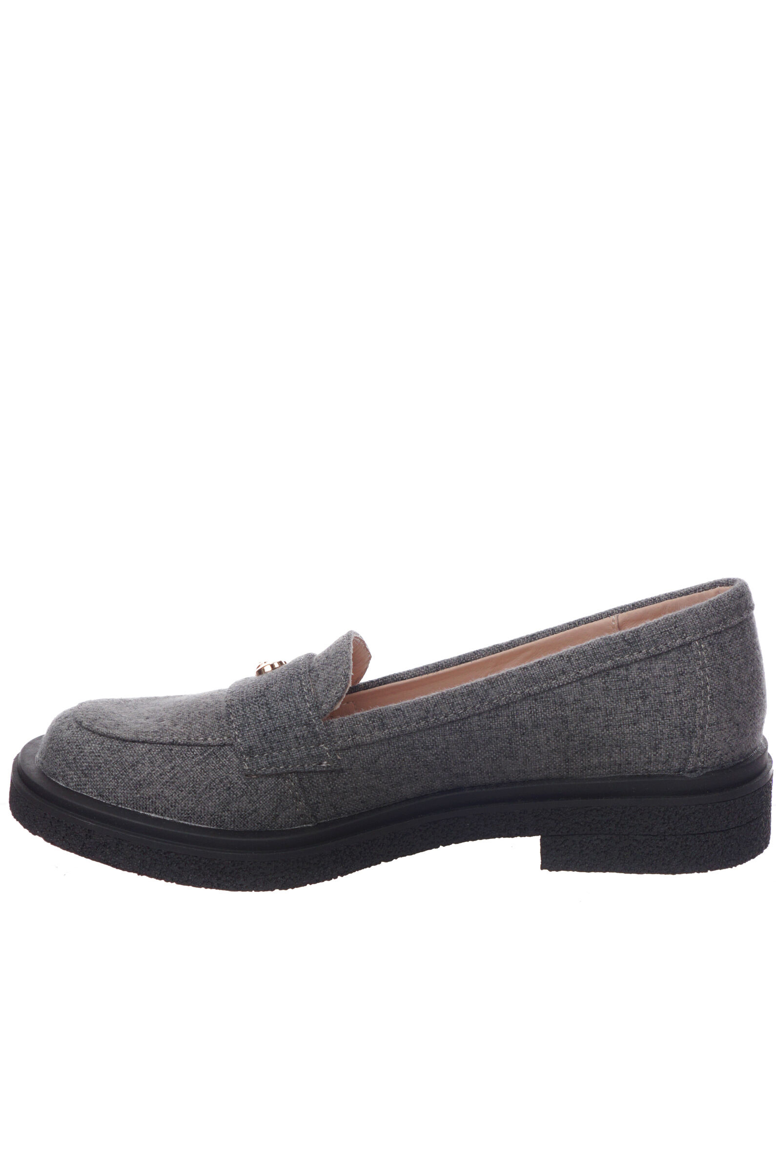 Лоферы дев. АРТ.24219502006,сер,тек/н.к