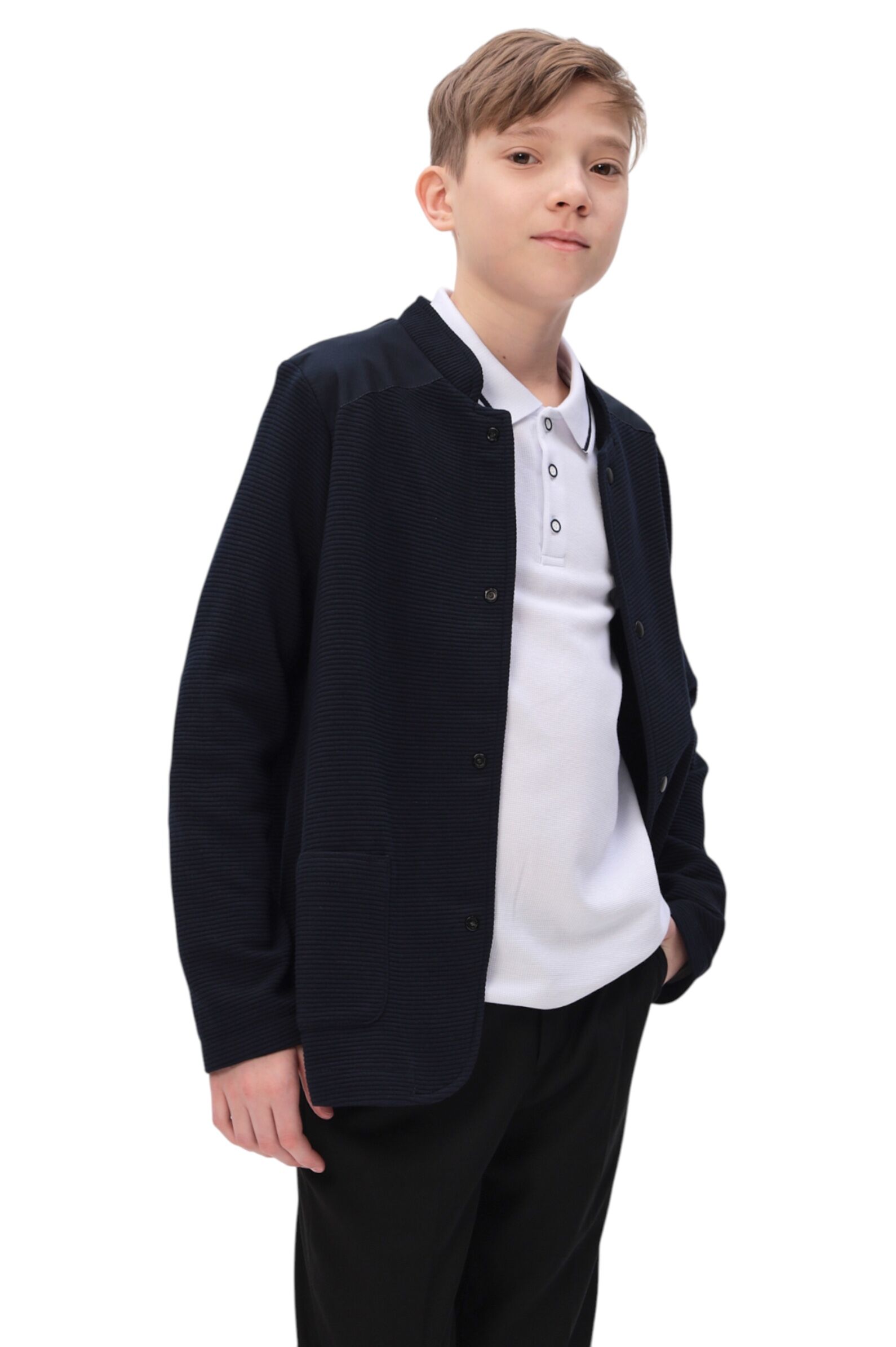 Пиджак мал. АРТ.OTTO,син,вис-пэ-эл