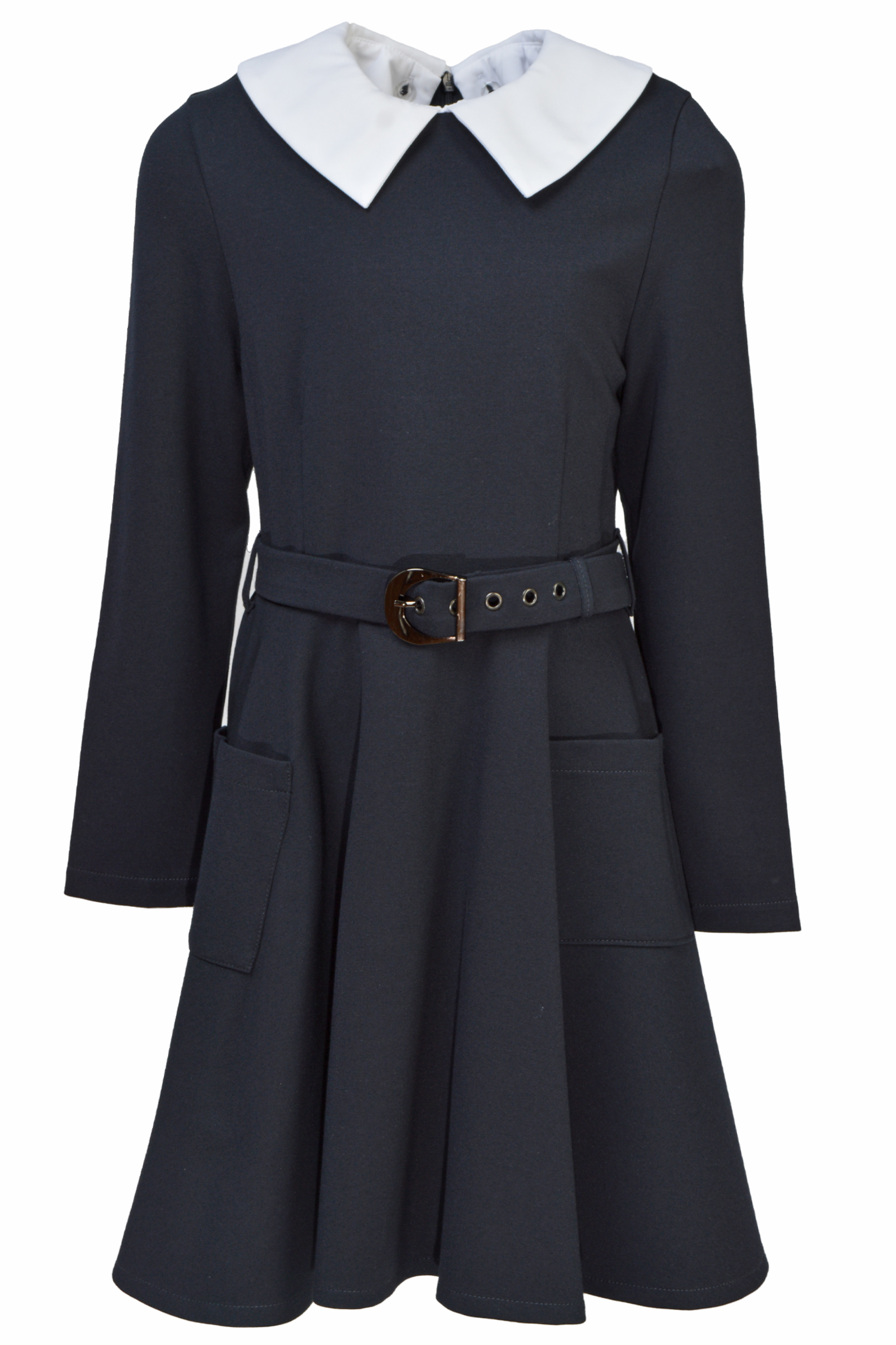 Платье дев. АРТ.LC23G-SRF-9-023,син,вис-нейл-спанд