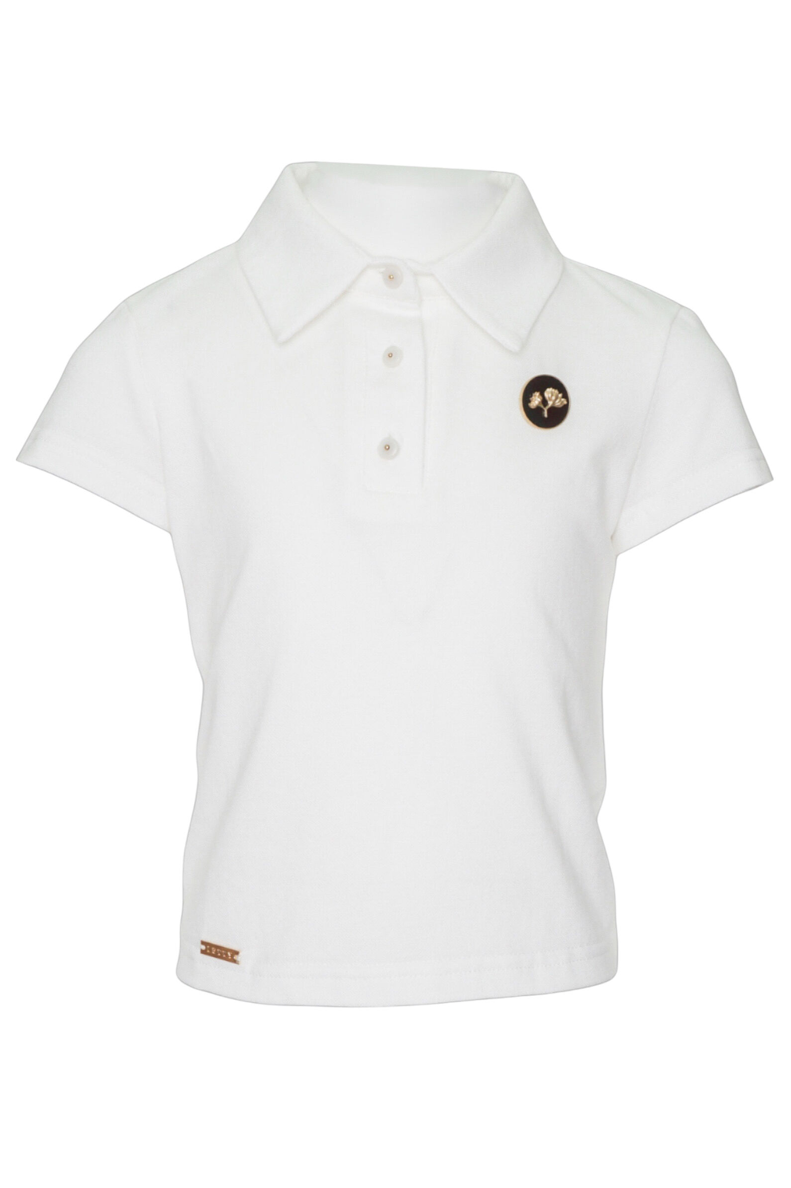 Поло дев. АРТ.LC25G-PL-1-milk,мол,хл-эл