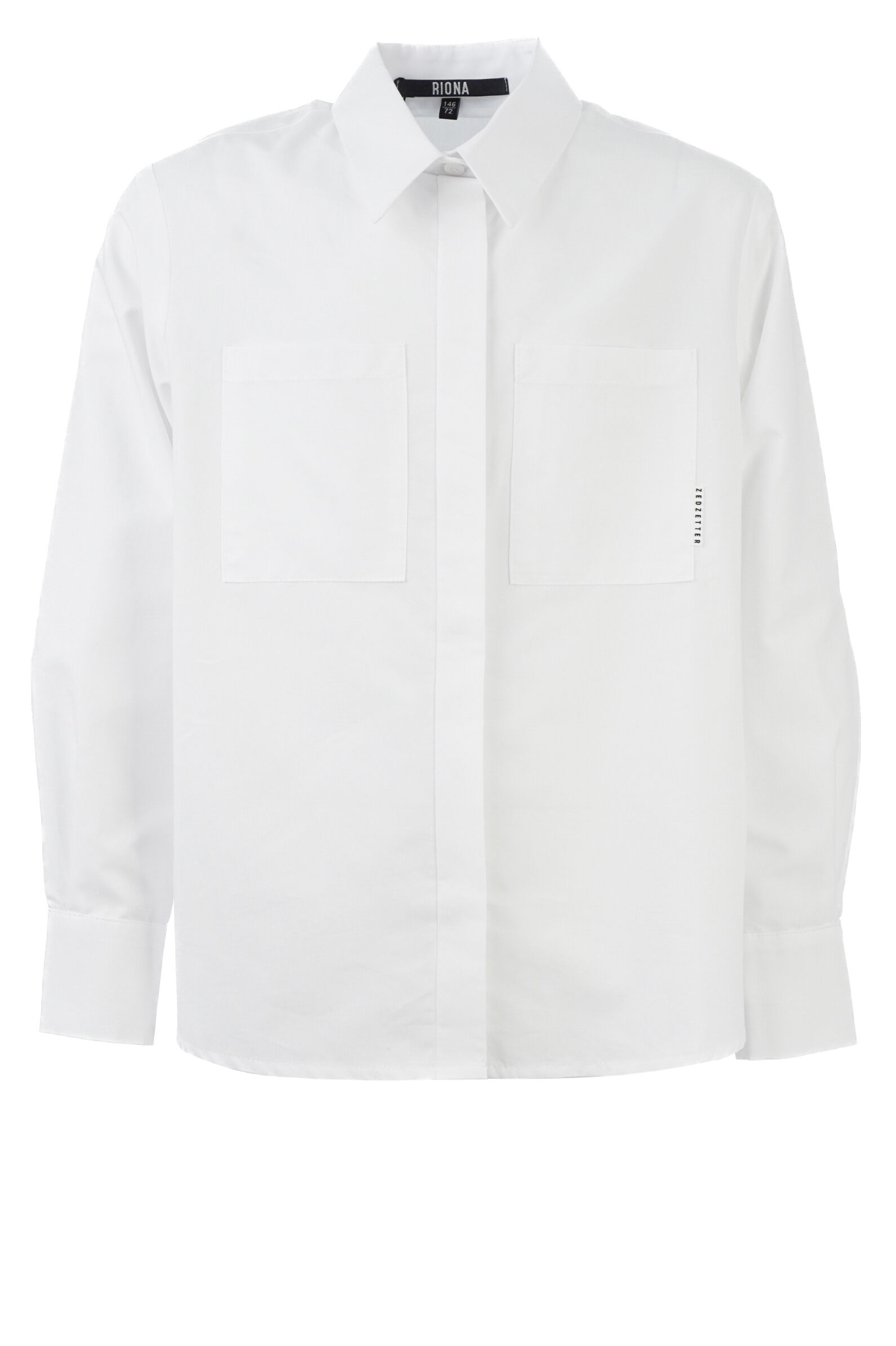 Рубашка дев. АРТ.Week,бел,хл-полиэфир