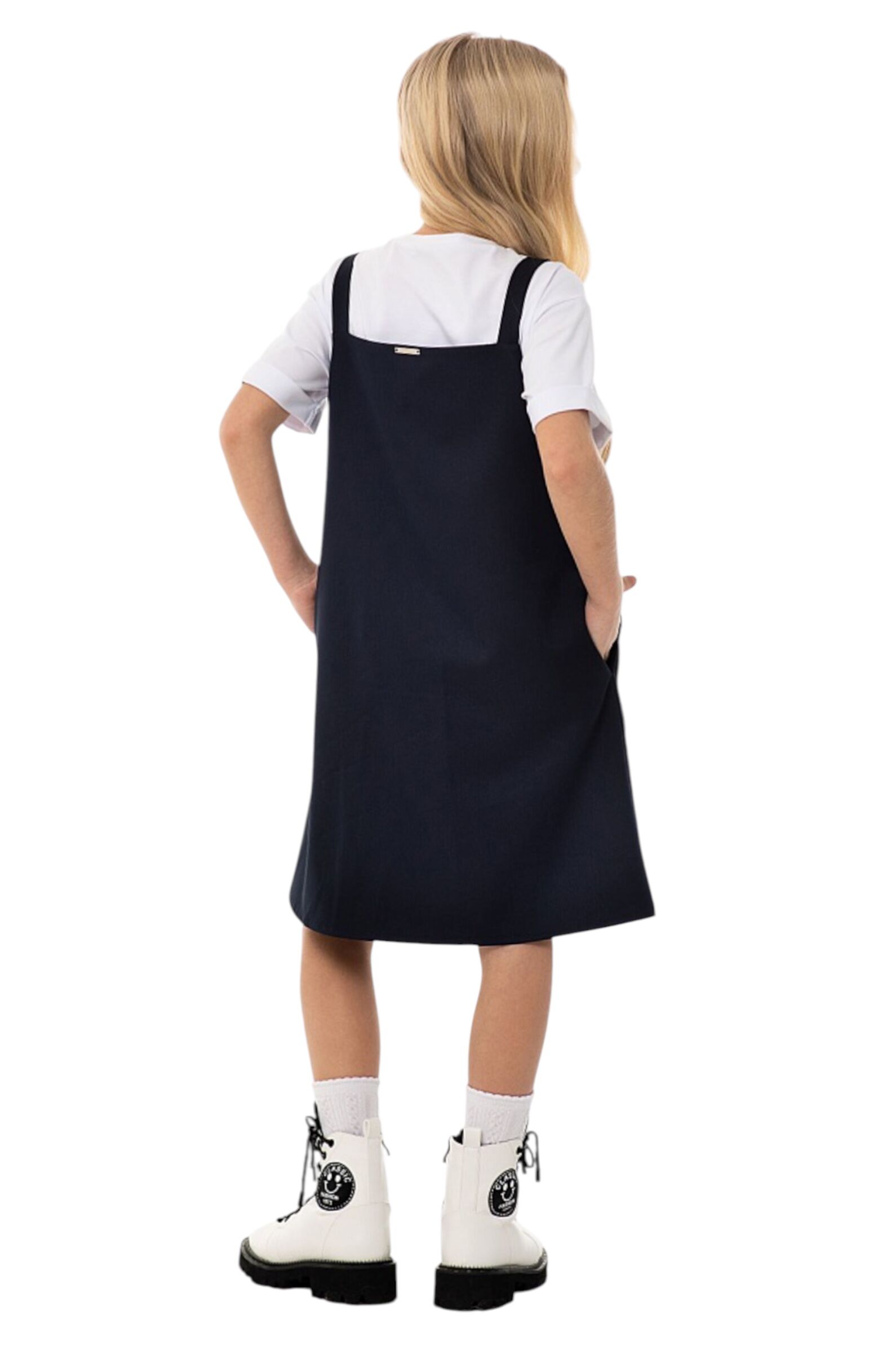 Сарафан дев. АРТ.0240,син,пэ-вис