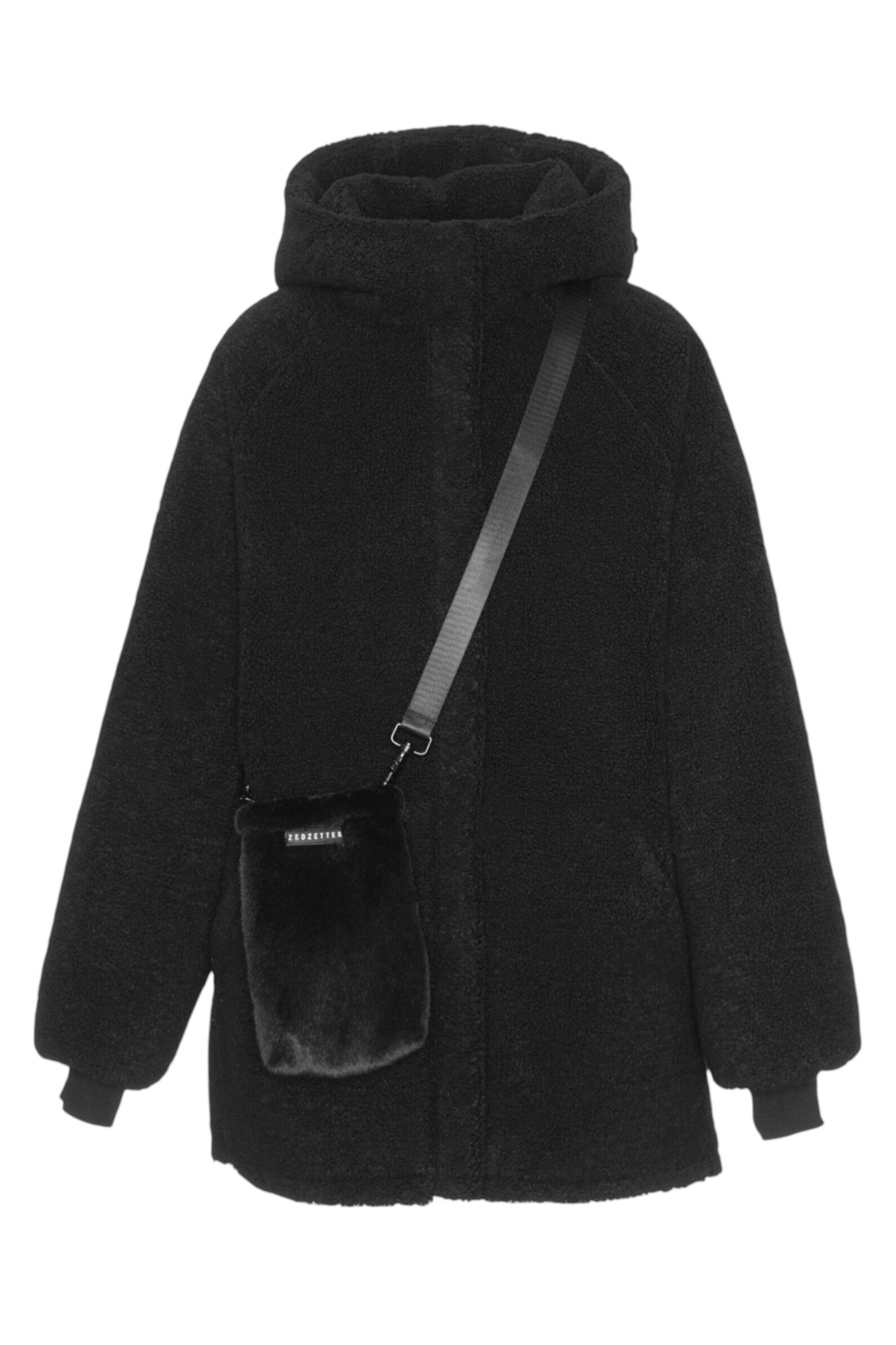 Шуба АРТ.Fenek fur coat withour,чер,хл-эл/аляска