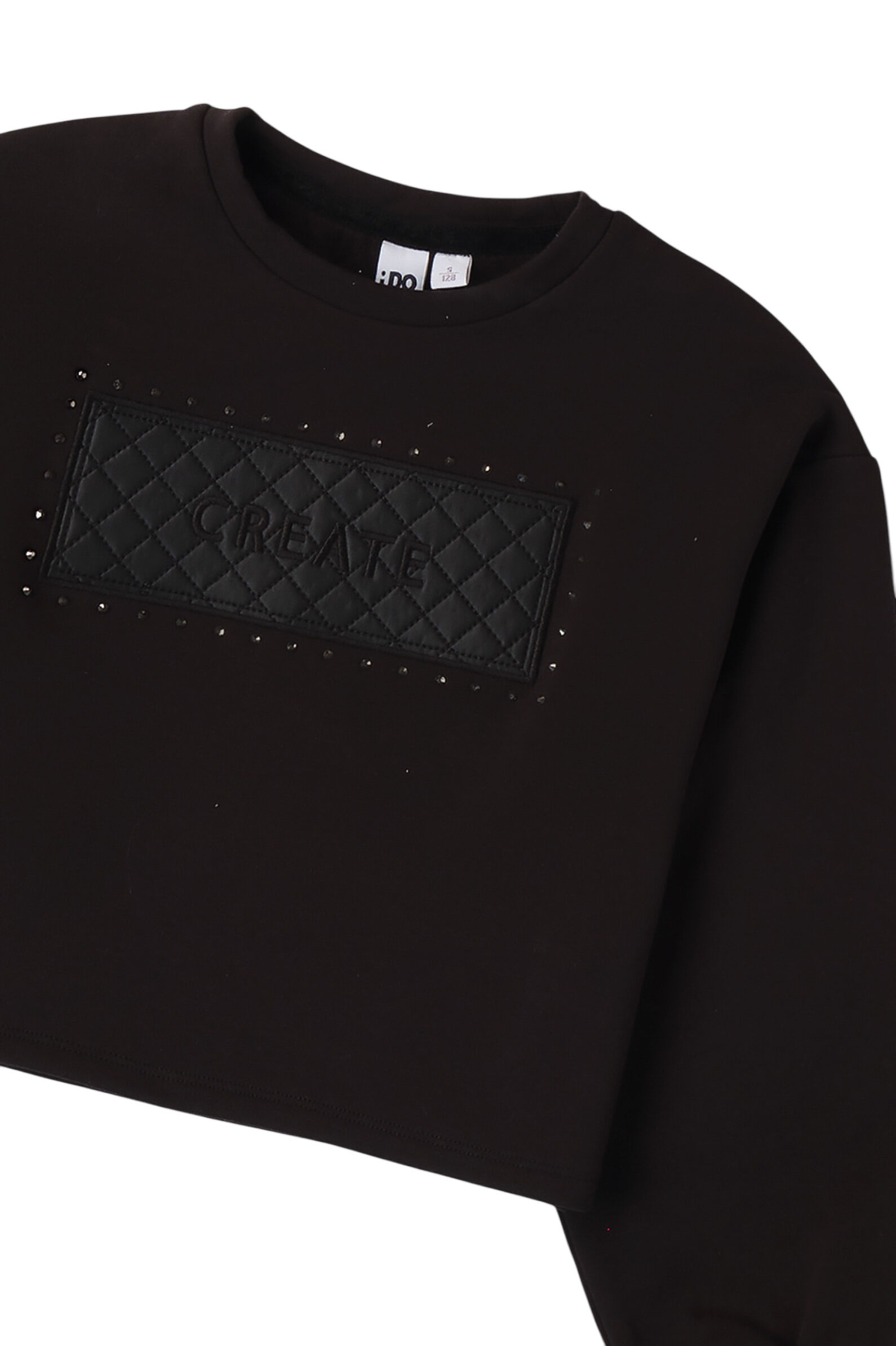 Свитшот дев. АРТ.4.A858.00,чер,хл-эл