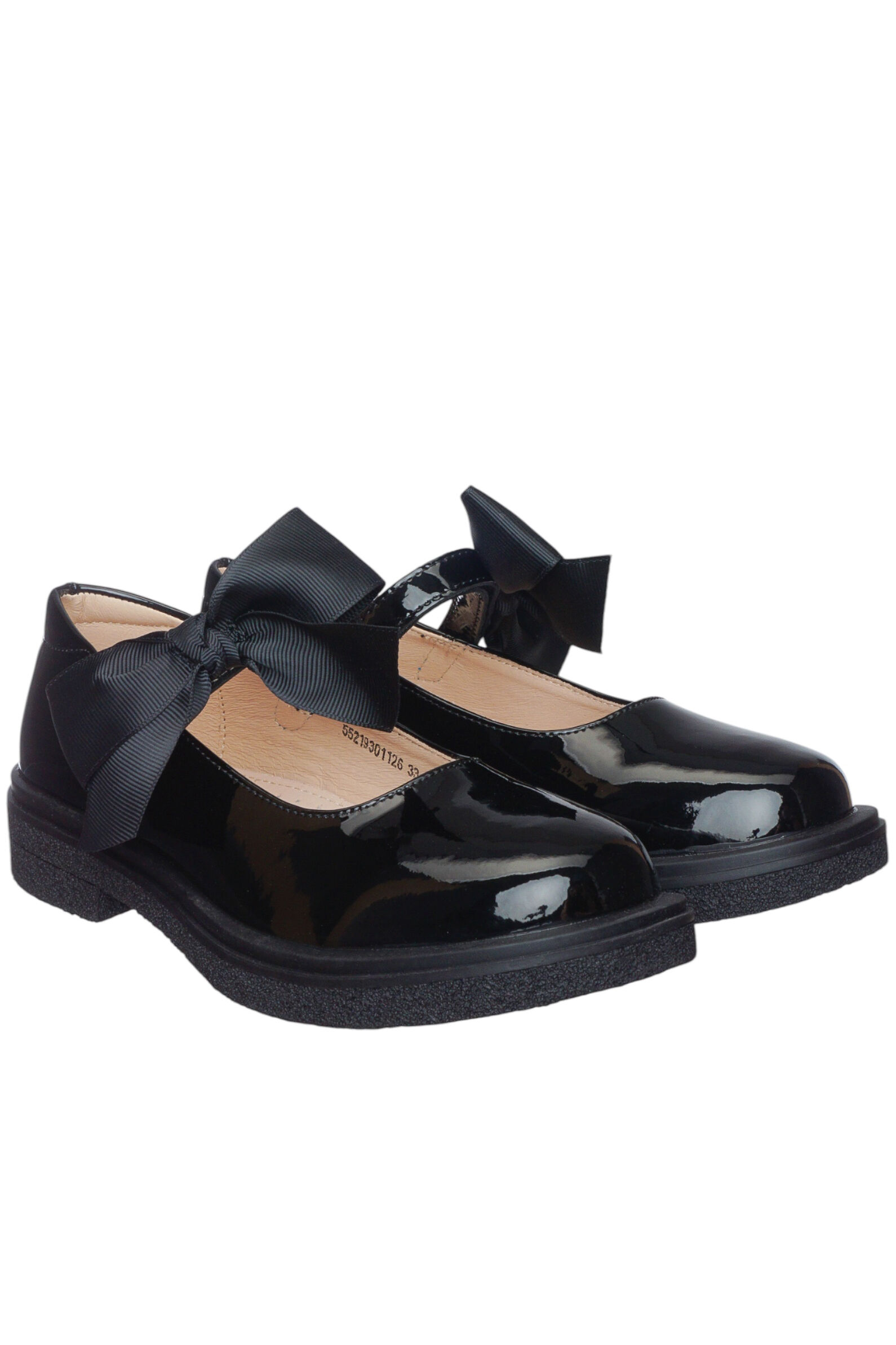 Туфли дев. АРТ.55219301126,чер,н.к/н.к