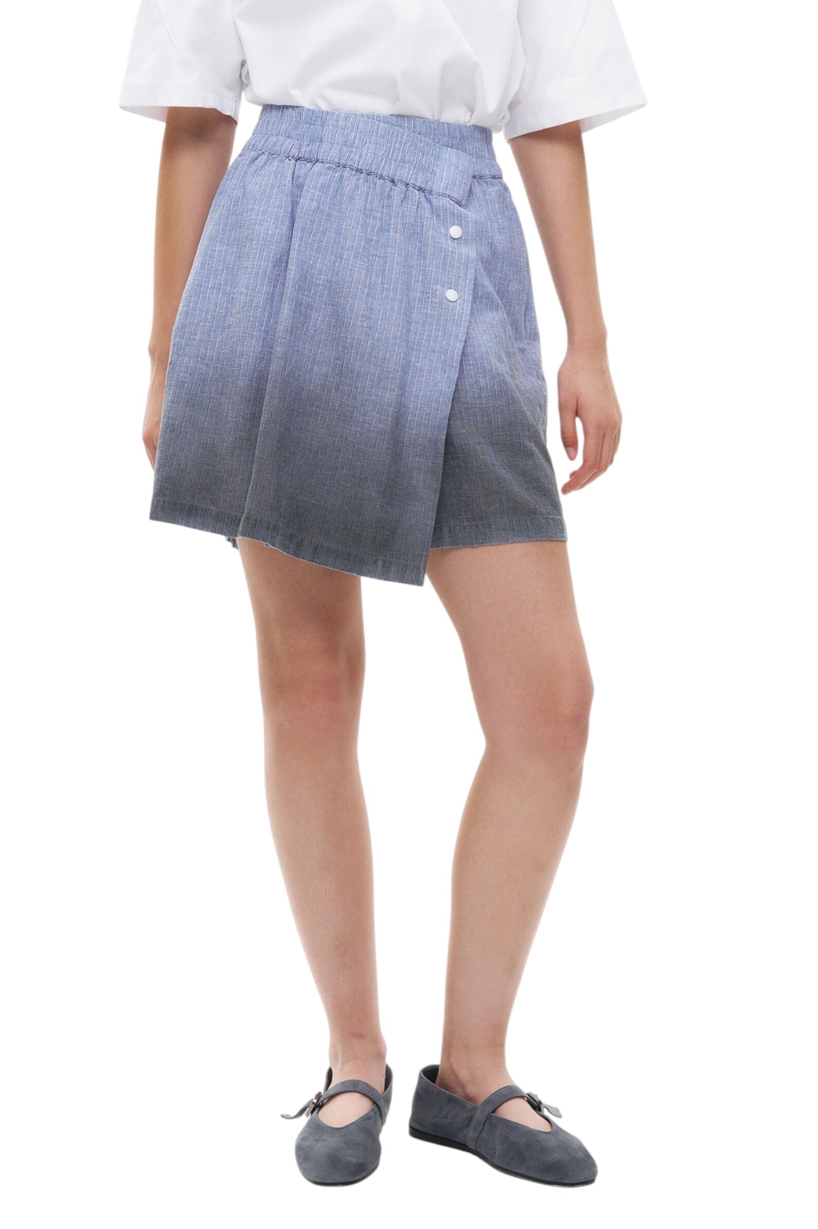 Юбка-шорты дев. АРТ.AA237345,гол,хл-пэ